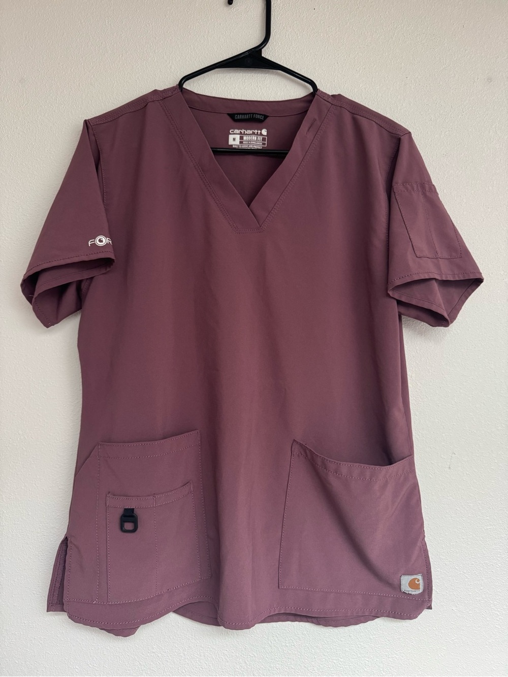 Carhartt VβNeck Scrub Top - Plum